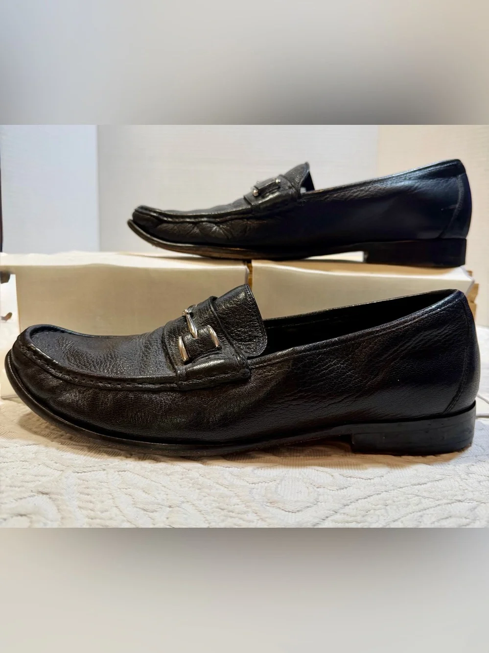 Cole Haan Air Black Leather Bit Loafers Mens 11M Classic Comfort Shoes